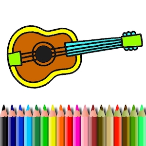 coloring musical instruments online
