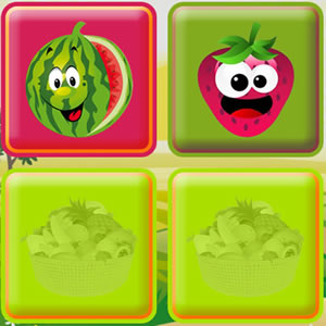 Play 2-player matching game - fruits and vegetables - Online & Free