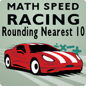 math speed racing game (rounding to nearest 10)