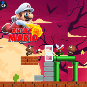 angry mario halloween