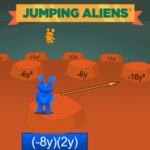 Jumping Aliens: Algebraic Expressions Race