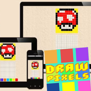 draw pixels game online for kids