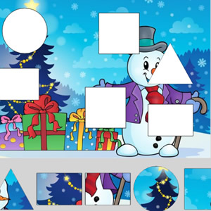 shape matching puzzle game for cHRISTMAS
