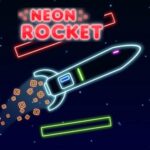 NEON ROCKET: Land the Space Rocket